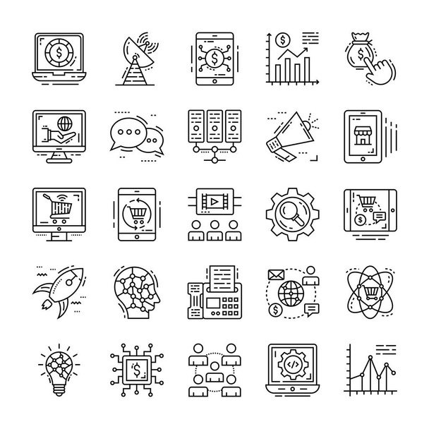 Pack d'icônes de l'économie numérique
  - Vecteur, image
