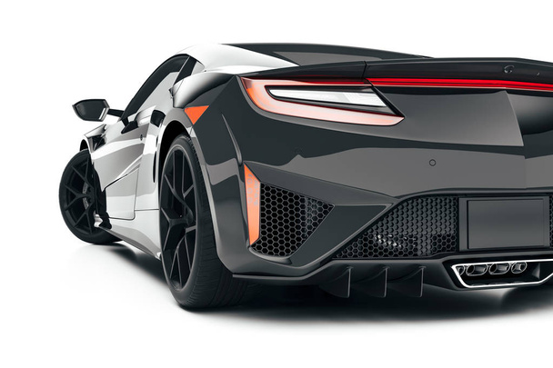 3D renderowania piękne super sport samochód - Zdjęcie, obraz