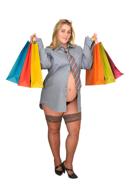 Pregnant businesswoman - Фото, зображення