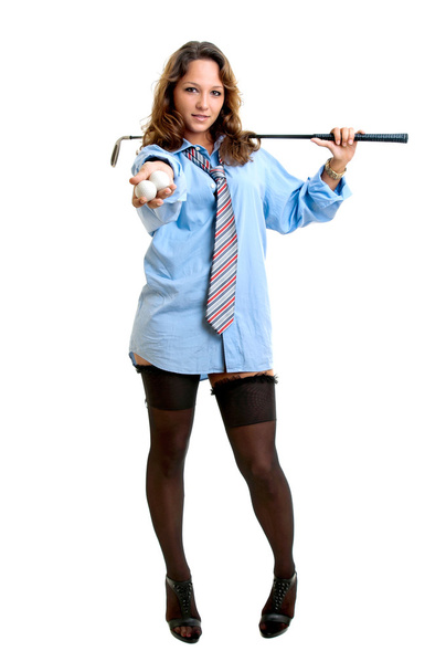 Golf girl - Photo, Image