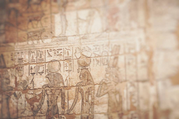 Храм Medinet Habu в Луксор, Єгипет. Вибірковий фокус. - Фото, зображення