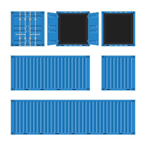 Vektor-Container-Set. - Vektor, Bild