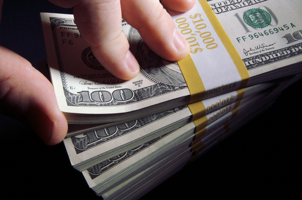 Stacks of One Hundred Dollar Bills - Photo, Image