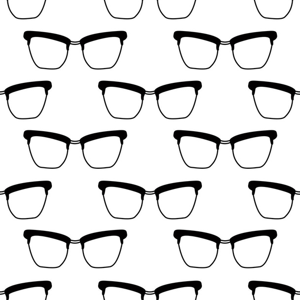 szemüveg folytonos vector minta - Vektor, kép
