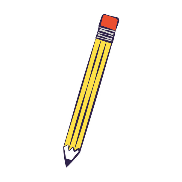iskolai toll ellátási fehér háttér - Vektor, kép