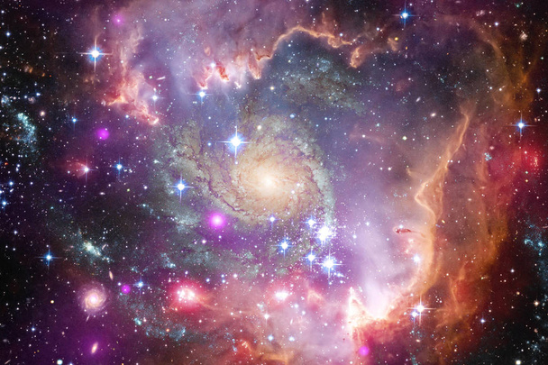 Ködök és sok csillag a világűrben. Ez a kép a Nasa berendezett elemei. - Fotó, kép