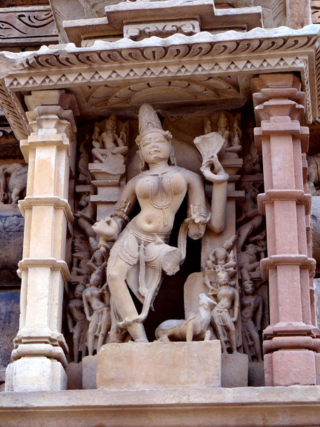 een unesco world heritage site, khajuraho tempel - Foto, afbeelding