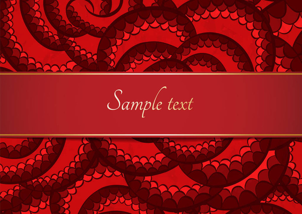 Vector card background with pattern - Vettoriali, immagini