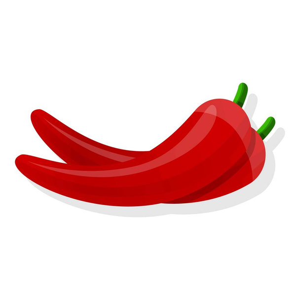 Chilli pepper icon, cartoon style - Διάνυσμα, εικόνα