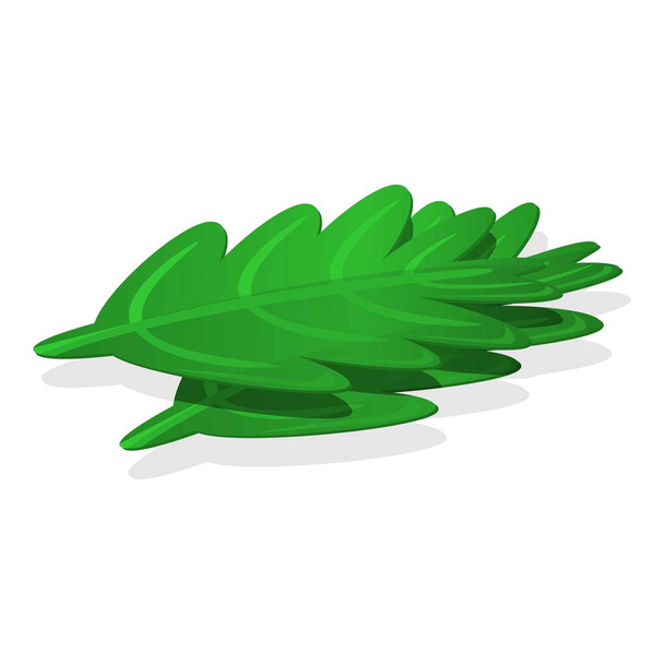 Rucola leaf icon, cartoon style - Vector, Imagen