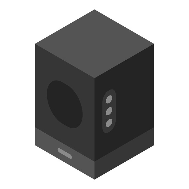 Sound speaker icon, isometric style - Vecteur, image