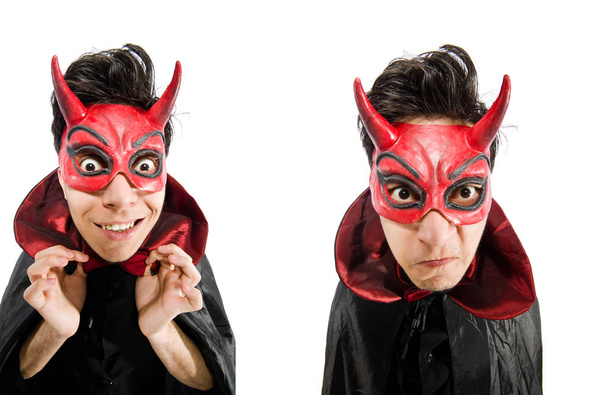 Funny devil isolated on the white background - Photo, Image
