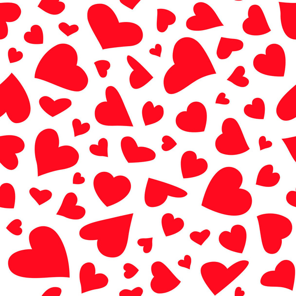 Seamless pattern with hearts - Vecteur, image