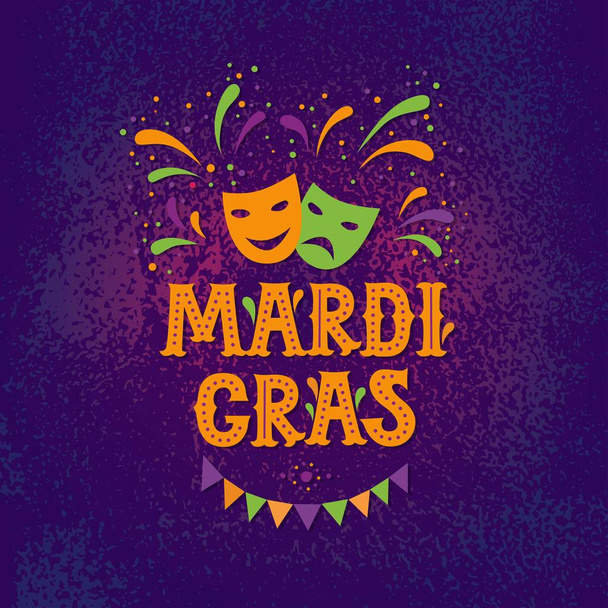 Mardi gras καρναβάλι κόμμα σχεδιασμού - Διάνυσμα, εικόνα
