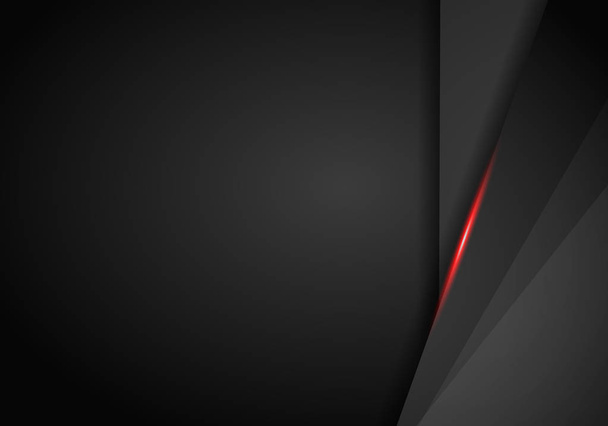 Leather Chrome Automotive background. Black and red metallic background. Vector illustration - Vecteur, image