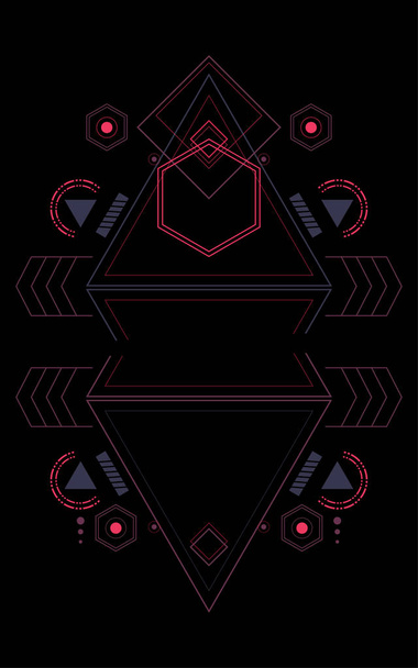 sacred geometry illustration pattern - Photo, Image
