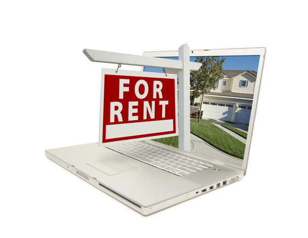 For Rent Sign on Laptop - Photo, Image