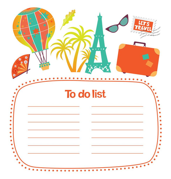 Cute Paper Note Printable Do List Stock Vector (Royalty Free) 2026423877