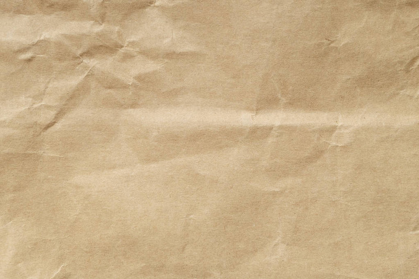 Brown zmačkaný papír textury pro pozadí - Image - Fotografie, Obrázek