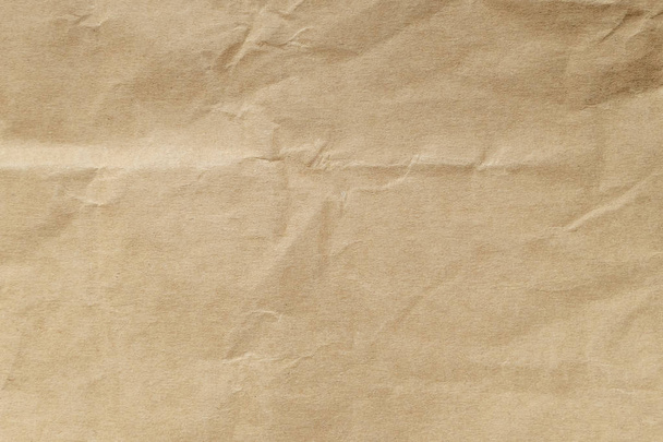 Brown zmačkaný papír textury pro pozadí - Image - Fotografie, Obrázek