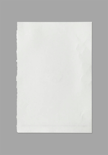 Folha branca de textura de papel para fundo com caminho de recorte - Imagem
 - Foto, Imagem