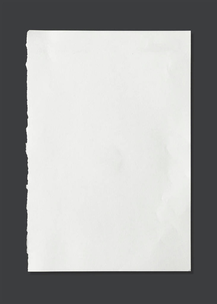 Hoja blanca de textura de papel para fondo con ruta de recorte - Imagen
 - Foto, imagen