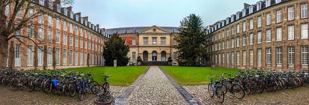 Pauscollege veya Leuven 1523'teoloji öğrencileri için kurulan Blegium üniversitede Papa Panoraması - Fotoğraf, Görsel