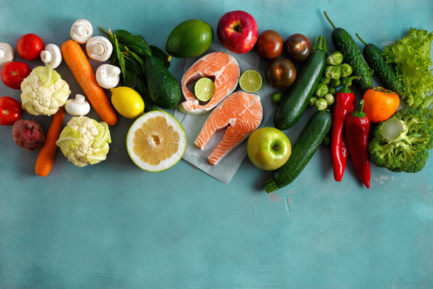 Zestaw żywności ekologicznej do gotowania zdrowe i żywności dietetycznej  - Zdjęcie, obraz