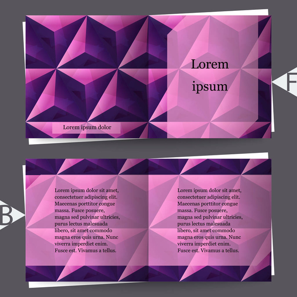 Fundo abstrato com padrão geométrico. Modelo de brochura. Eps10 Ilustração vetorial
 - Vetor, Imagem