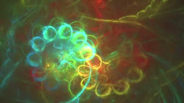 Kleurrijke energie abstracte achtergrond - Video