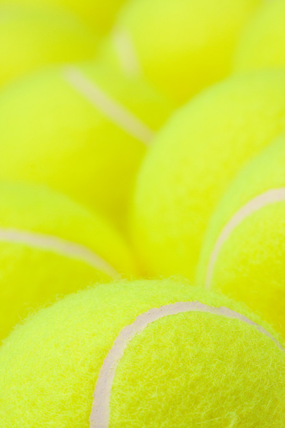 Macro Set of Brand New Tennis Balls. - 写真・画像