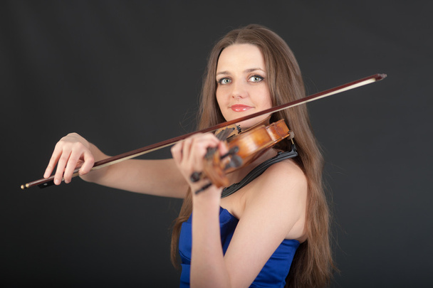 Retrato de violinista
 - Foto, Imagen