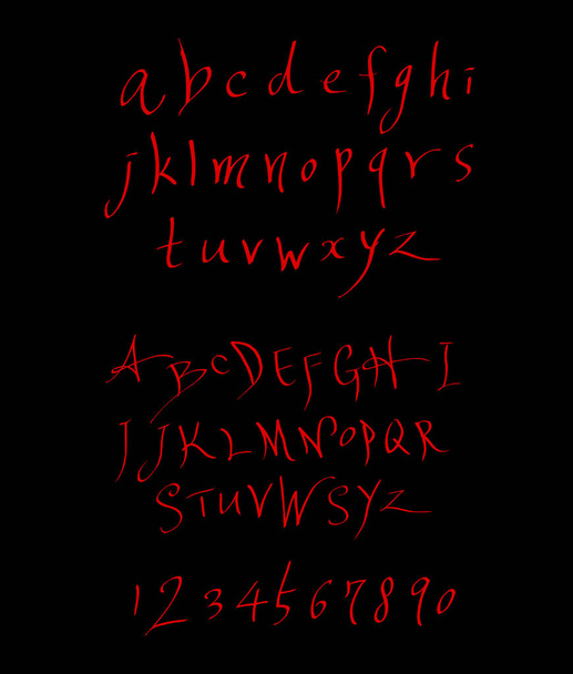 Vector fonts / Handwritten calligraphy  - Vector, Imagen