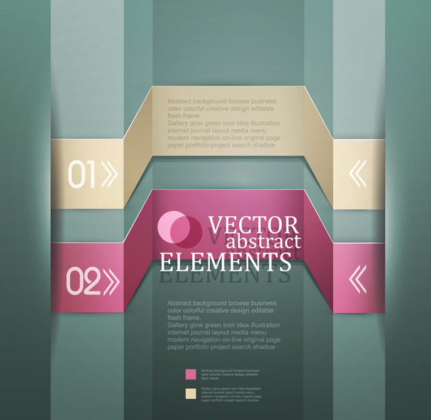Modern vector banner (Items for Web Business Design) - Vector, Image