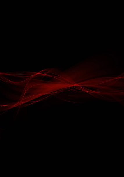 Abstract background waves. Black and red abstract background - Photo, Image