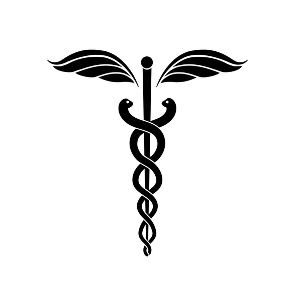 Caduceus or Rod of Asclepius . Medical symbol - Vector, Image