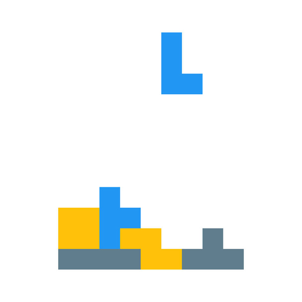 Icona del videogioco Tetris Puzzle, semplice illustrazione vettoriale
 - Vettoriali, immagini
