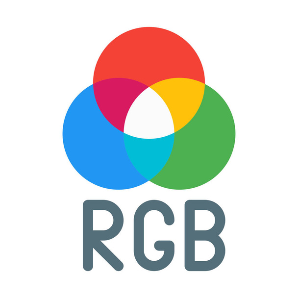 rgb 色モデルのアイコン、シンプルなベクター イラスト - ベクター画像