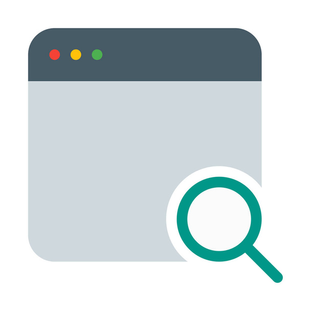 Búsqueda web o icono de búsqueda, ilustración vectorial simple
 - Vector, Imagen