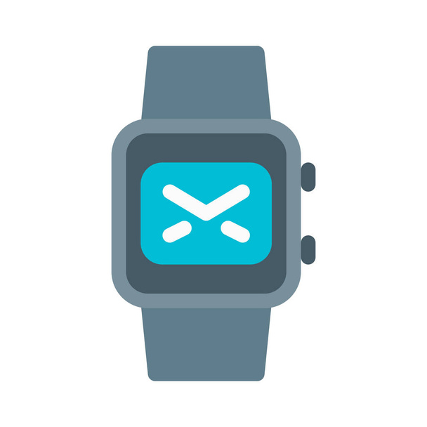 Smartwatch icono de notificación de mensaje, ilustración de vector simple
 - Vector, imagen