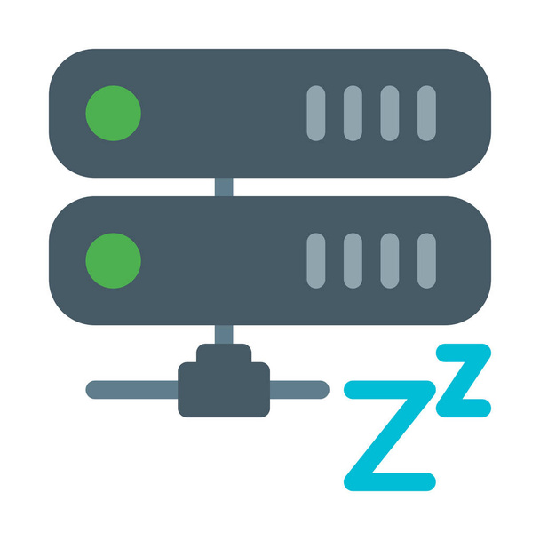 Server Sleep Mode icon, simple vector illustration - Vector, Image