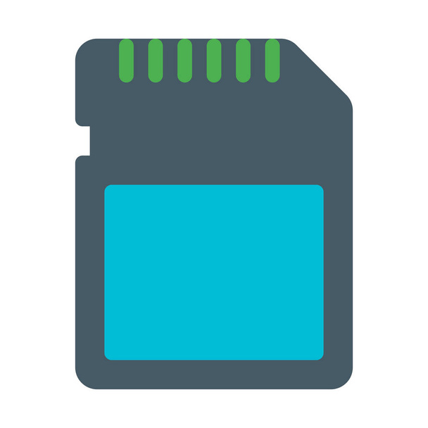 Digital Memory Card icon, simple vector illustration - Vector, Image