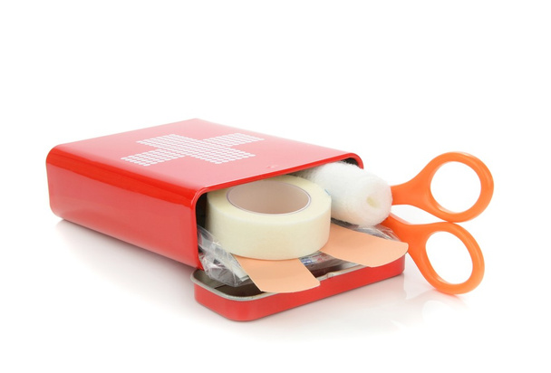 An open travel first aid kit - Photo, Image