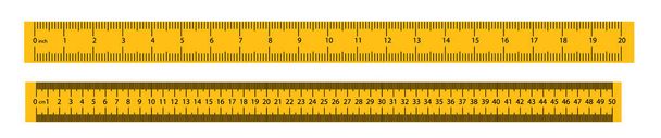 Misurare la misurazione metrica del righello del nastro. righello metrico. righello vettoriale metrico con colore giallo e nero
. - Vettoriali, immagini