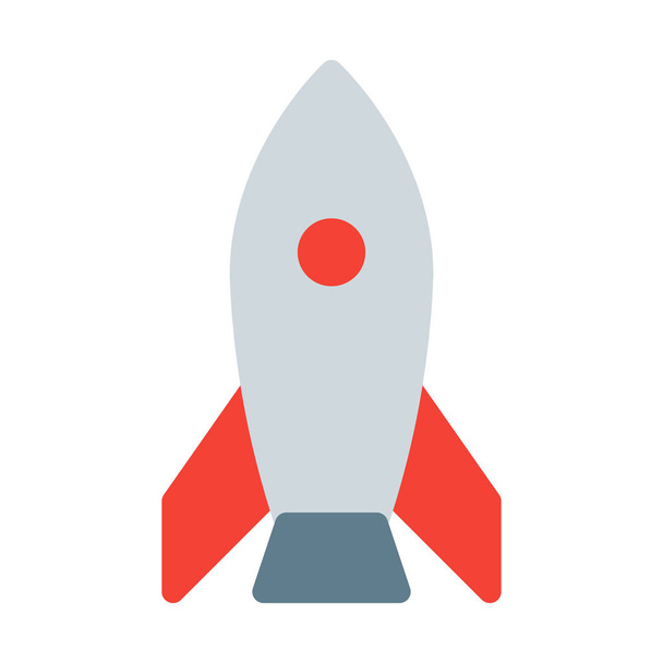Ikona rakiet lub rakiet, proste wektor ilustracja - Wektor, obraz
