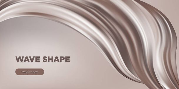Chocolate Background, Abstract Fluid Shape. - Vector, Image