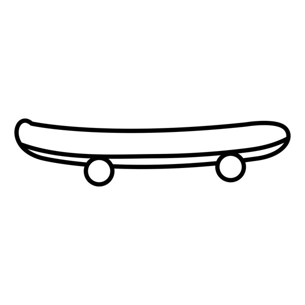 Ikone des Skateboard-Sports - Vektor, Bild