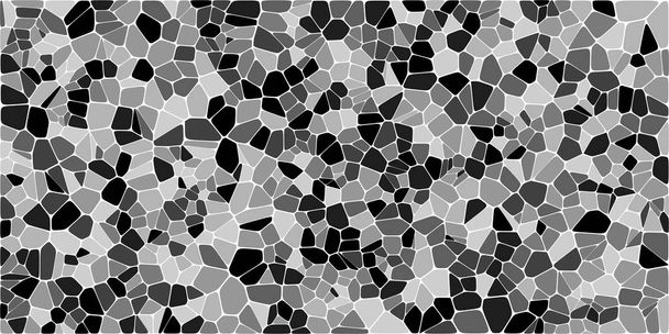 ステンド グラス カラフルなボロノイ フィレット、抽象的なベクトルを持つ。不規則なセルは背景パターンです。2 d の幾何学的図形のグリッド。縦横比 2:1 - ベクター画像
