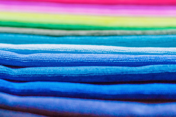 Samples of colored cloth background texture - Fotoğraf, Görsel