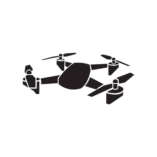 Ícone vetor drone preto
  - Vetor, Imagem